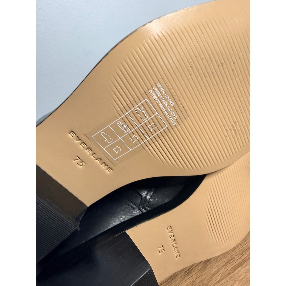 Everlane The City Boot Black Leather Size 7.5 - Picture 8 of 10